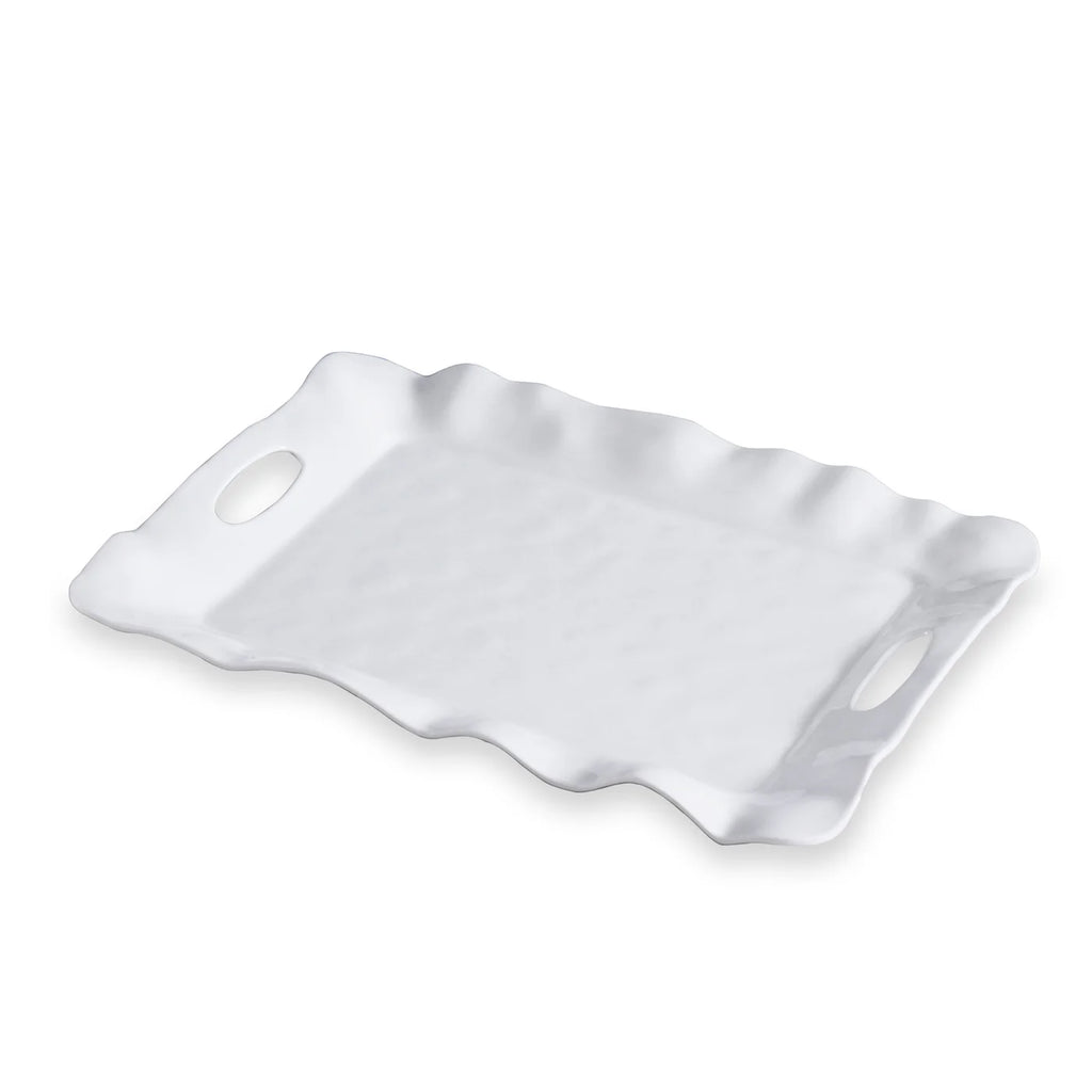 Melamine VIDA Havana Rectangular Tray with Handles