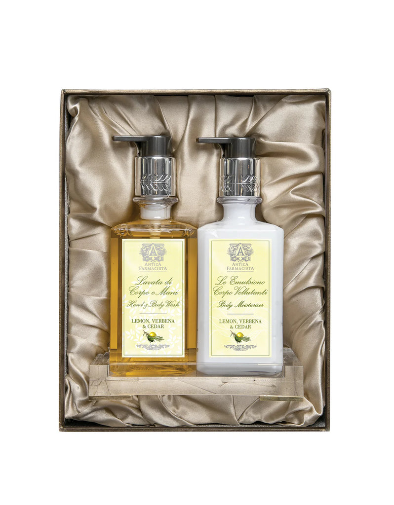 Lemon, Verbena, and cedar Bath and Body Gift Set